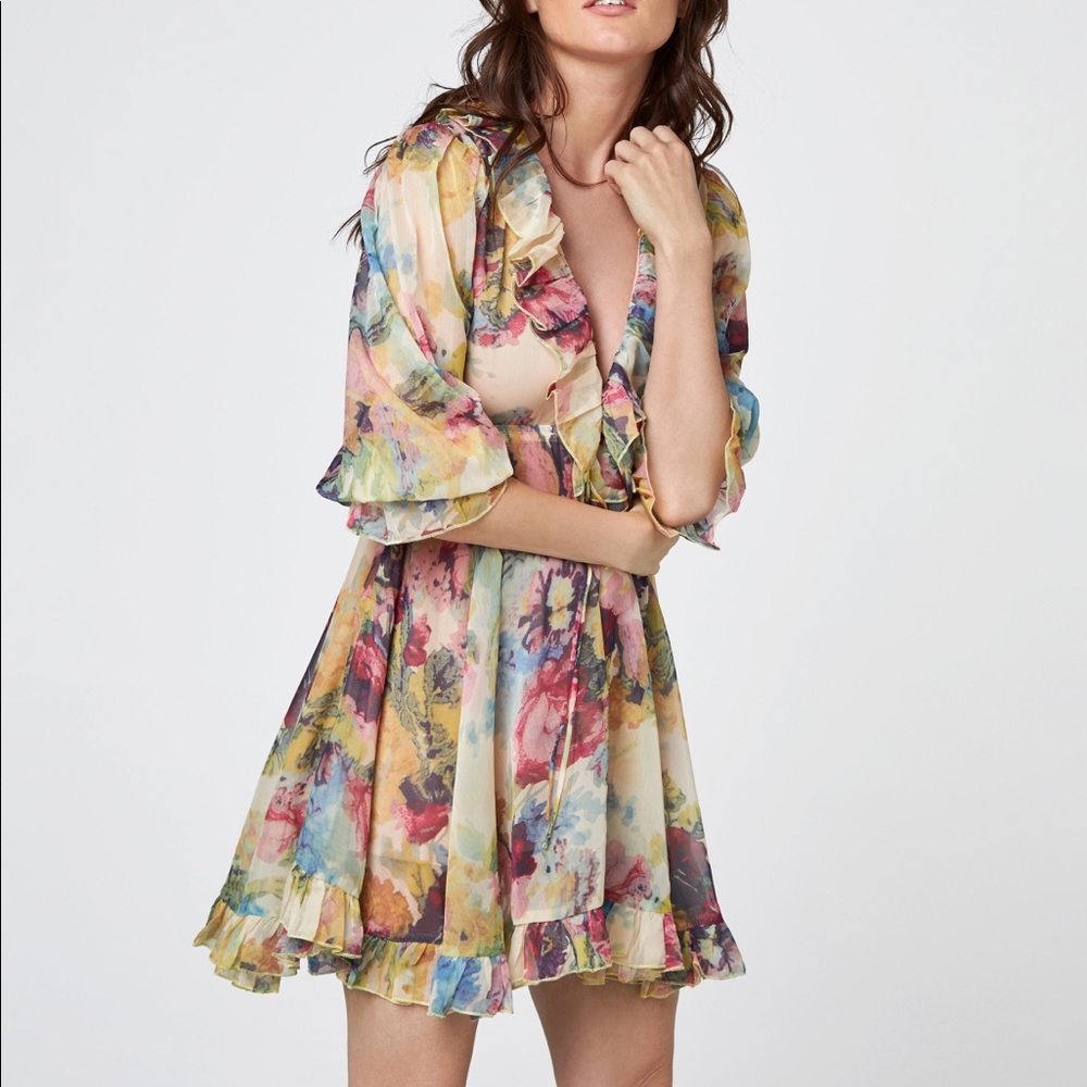 NWT FEW MODA WATERCOLOR DRESS